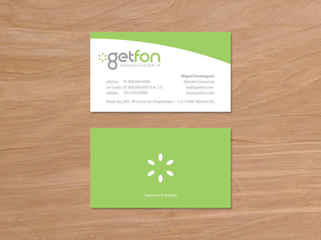 GetFon business card