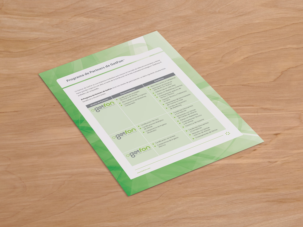 presentation folder insert