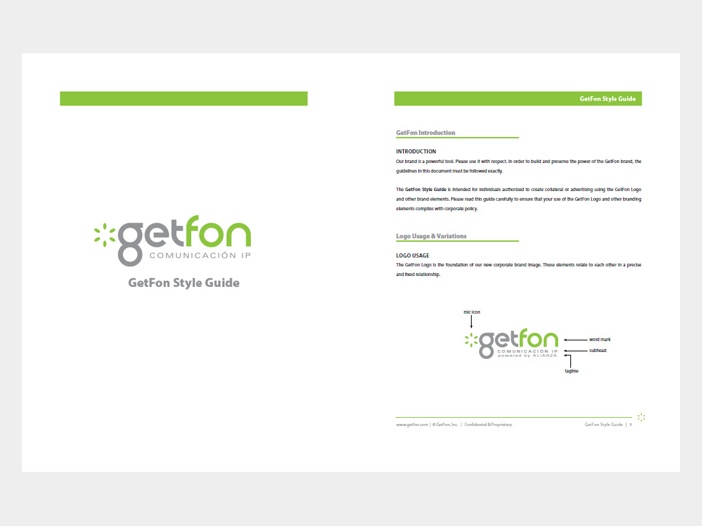 Getfon style guide